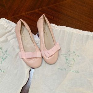 Marie Chantal pink leather ballet flats size 29 EU.